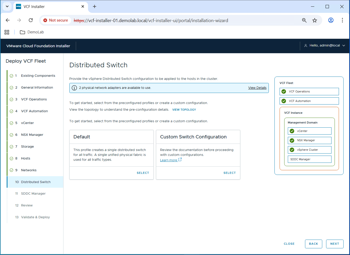 VCF 9.x Bringup Series – Part4: VCF Fleet Deployment using the VCF ...